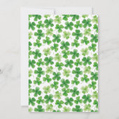 Lucky Little Shamrock Baby shower Invitation (Dos)
