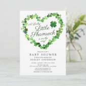 Lucky Little Shamrock Baby shower Invitation (Debout devant)