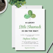 Lucky Little Shamrock Baby shower Invitation