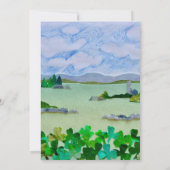 Lucky Little Shamrock Baby shower Kaart (Achterkant)