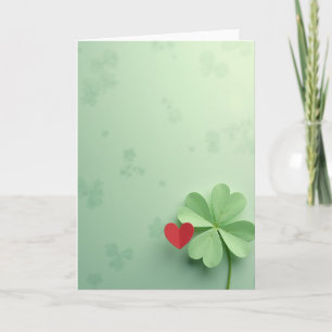 Lucky Love Clover Hart Kaart