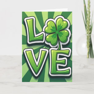 Lucky Love Groen Design Kaart