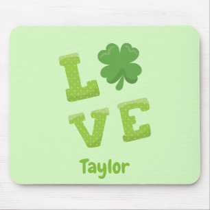 Lucky Love St. Patrick's Day Green Muismat