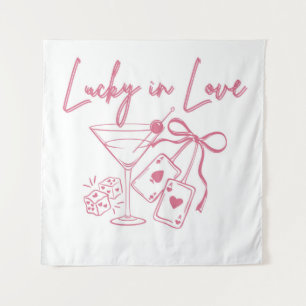 Lucky Love Vegas Casino Meisjesuitstap Bruidsfeest Wandkleed
