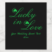 Lucky Love Wijn Etiket (Enkel label)