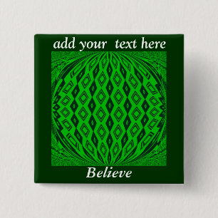 Lucky Lover_ Vierkante Button 5,1 Cm