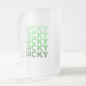 Lucky Lucky Lucky Lucky Matglas Bierpul (Voorkant links)