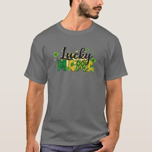 LUCKY MAMA ST. PATRICK'S DAY MOM T-SHIRT (Voorkant)
