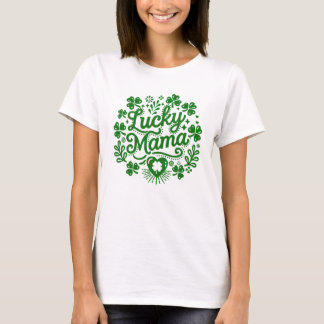 Lucky mama St Patrick's day schattige en feestelij T-shirt