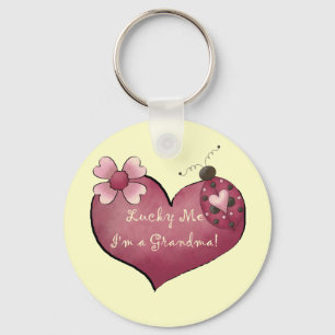 Lucky Me Ik ben een oma Tshirts en geschenken Sleutelhanger