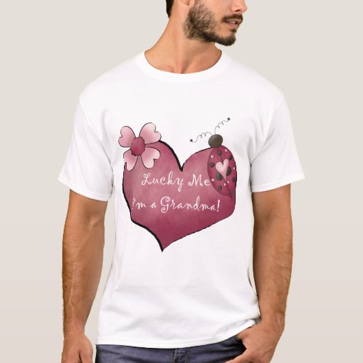 Lucky Me Je suis un grand-mère Tshirts et cadeaux (Devant)
