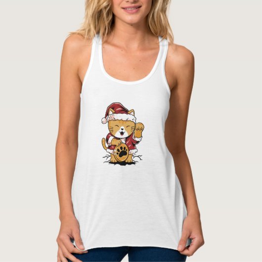 Lucky Meow Tanktop (Voorkant)
