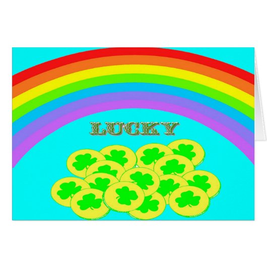 Lucky met Rainbows, Gold en Shamrocks. ZSSG (Voorkant Horizontaal)