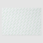 LUCKY Moderne Typografie Shamrocks Ierse Fun Tissuepapier (Voorkant)