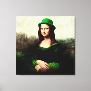 Lucky Mona Lisa St. Canvas Afdruk