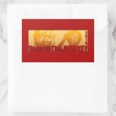 Lucky Monkey Année 2016 Sticker rectangulaire 1 (Sac)