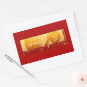 Lucky Monkey Année 2016 Sticker rectangulaire 1 (Enveloppe)