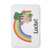 Lucky Monkey Leprechaun Badmat (Voorkant Verticaal)