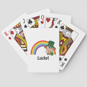 Lucky Monkey Leprechaun Pokerkaarten