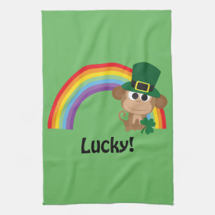 Lucky Monkey Leprechaun Theedoek