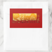 Lucky Monkey Year 2016 Vertical Sticker 2 (Tas)