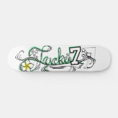 Lucky No. 7 Clear Skateboard (Horizontaal)