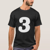 Lucky Number 3 T-shirt (Voorkant)