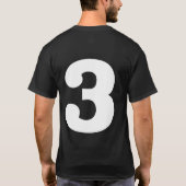 Lucky Number 3 T-shirt (Achterkant)