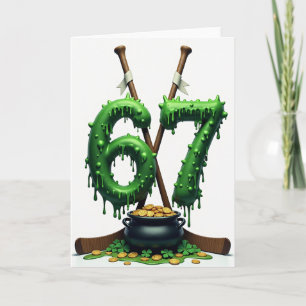 Lucky Number 67 St. Patricks Kaart