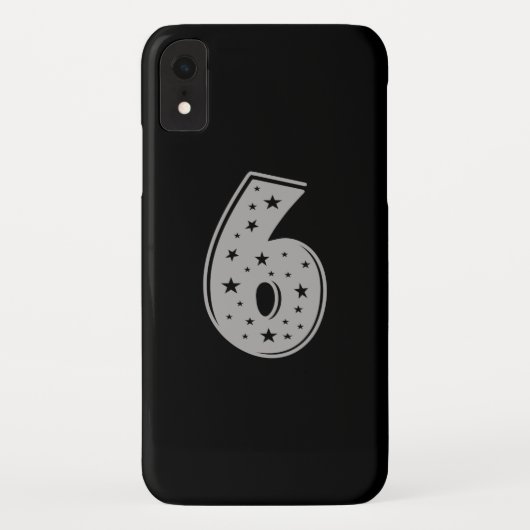 Lucky Number 6 Happy Birthday Case-Mate iPhone Case (Achterkant)