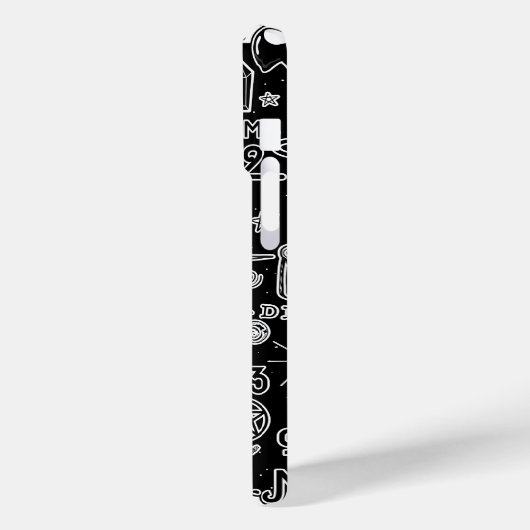 Lucky Numerology Manifesteren Magic Zwart & Wit Case-Mate iPhone Case (Achterkant / Links)