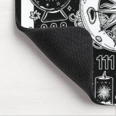 Lucky Numerology Manifesteren Magic Zwart & Wit Muismat (Hoek)