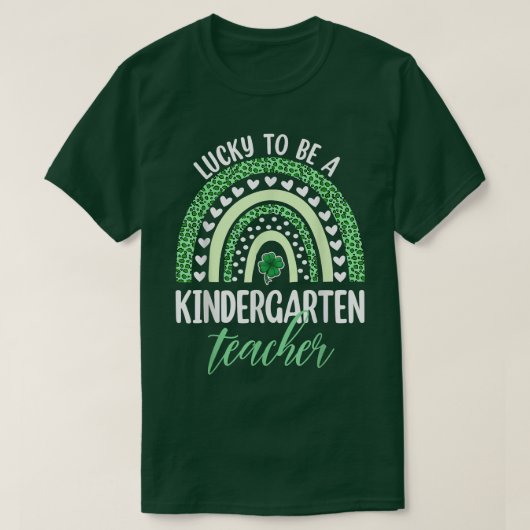 Lucky om een kinderleraar te zijn T-Shirt St Patr (Design voorkant)