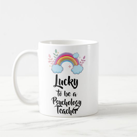 Lucky om een Mok voor psychologische leraar te zij (Links)