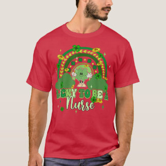Lucky om een zuster Retro Groovy-regenboog te zijn T-shirt