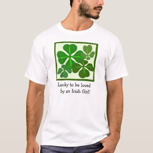 Lucky om geliefd te zijn t-shirt (Voorkant)