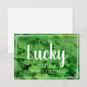 Lucky om klanten zoals jij Kaart te hebben (Voorkant / Achterkant)