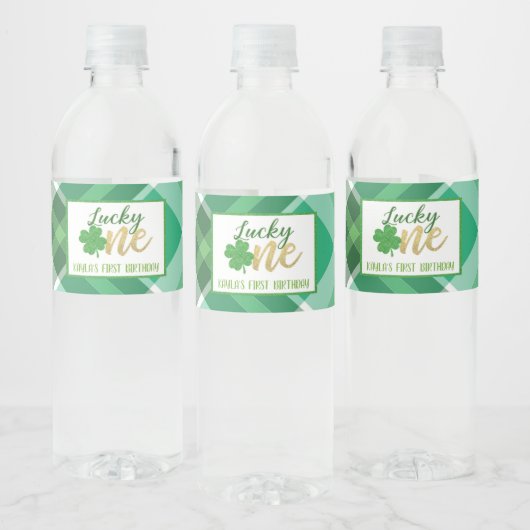 Lucky One Birthday Étiquette bouteille d'eau - Cus (Bouteilles)