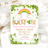 Lucky One Birthday St Patrick's 1e verjaardag Part Kaart