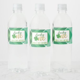 Lucky One Birthday Water Fles Label - aangepast Waterfles Etiket