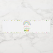 Lucky One Étiquette de bouteille d'eau fête d'anni (Étiquettes simples)