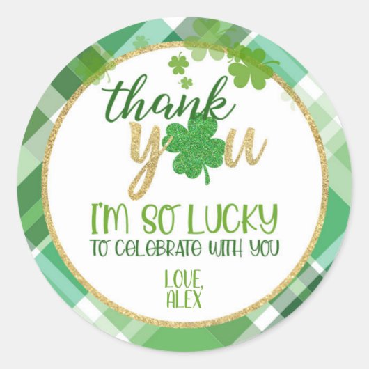 Lucky One Favor Tag - Jongen (Voorkant)