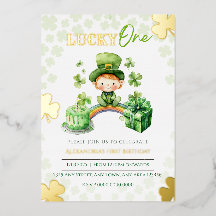 Lucky One First Birthday St Patrick's