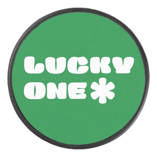 Lucky One Hockey Puck (Voorkant)