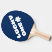 Lucky One Ping Pong Paddle - Blauw Tafeltennisbatje (Zijkant)