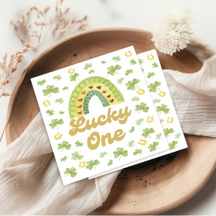 Lucky One Regenboog Verjaardag Shamrock Servetten