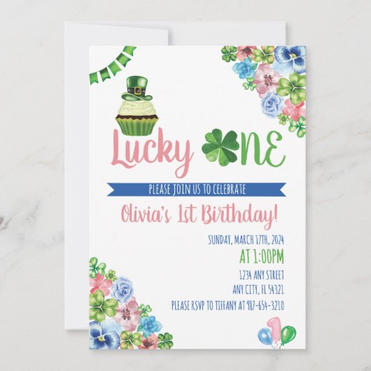 Lucky One Saint Patrick's Day 1e verjaardag Kaart (Voorkant)