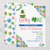 Lucky One Saint Patrick's Day 1e verjaardag Kaart (Voorkant / Achterkant)