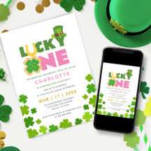 Lucky One Shamrocks 1e verjaardag St. Patrick's Da