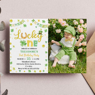 Lucky One St Patrick Day Uitnodiging voor foto's